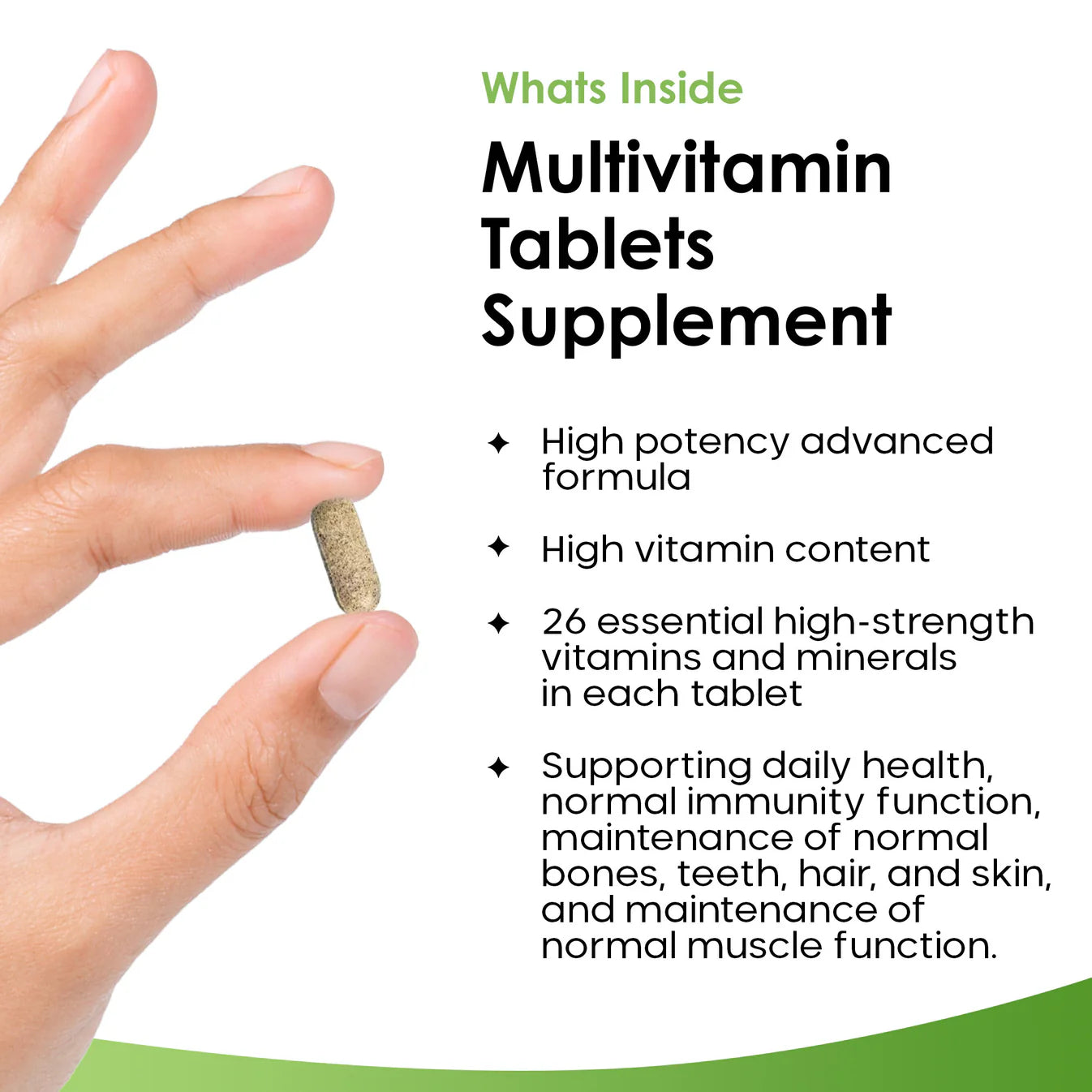 New Leaf - Multivitamin Supplements & Minerals - 26 Essential Vegan Vitamins - 3 Months Supply