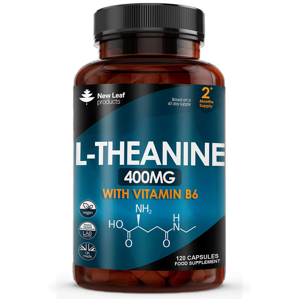 New Leaf - L-Theanine Enriched with Vitamin B6 - 2 Months Supply