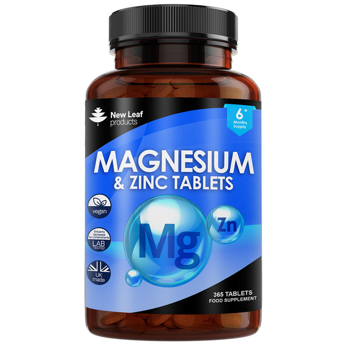 New Leaf - Magnesium Supplement 516mg with Zinc 6 Months Supply