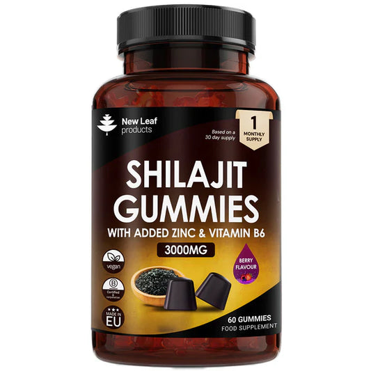 New Leaf - Shilajit Gummies | 3000mg High Strength | With Zinc and Vitamin B6