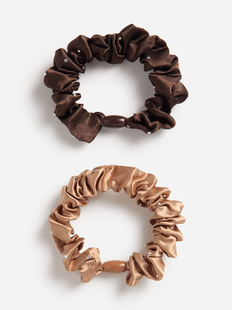 KolorzOnline - Satin Scrunchies 2 Pack
