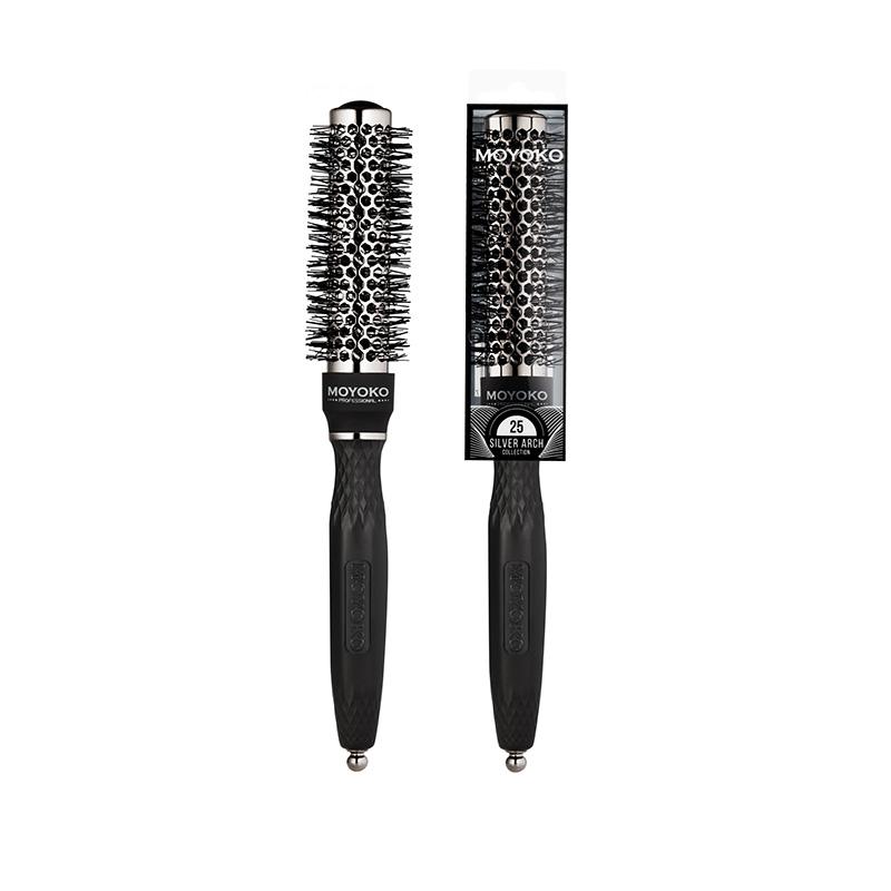 Moyoko - Professional Silver Arch Round Brush - 25mm