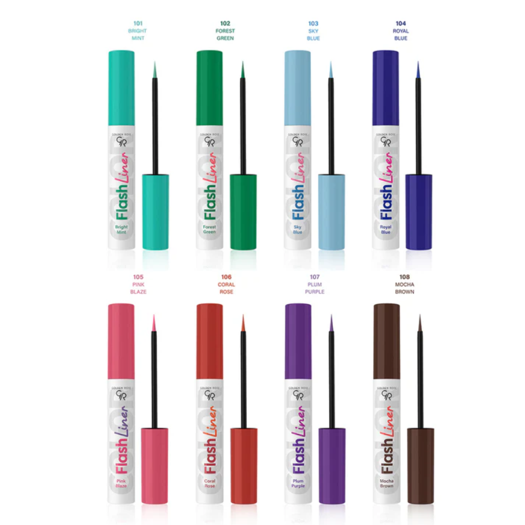 Golden Rose - Flash Liner Colored Eyeliner - 106 Coral Red
