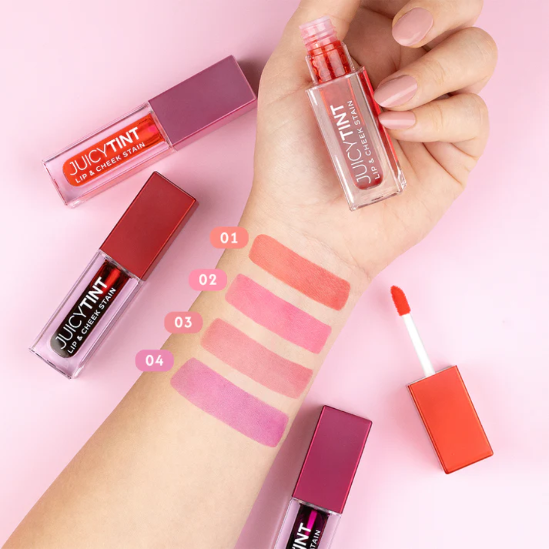 Golden Rose - Juicy Tint Lip & Cheek Stain - 01 Peach Sorbet