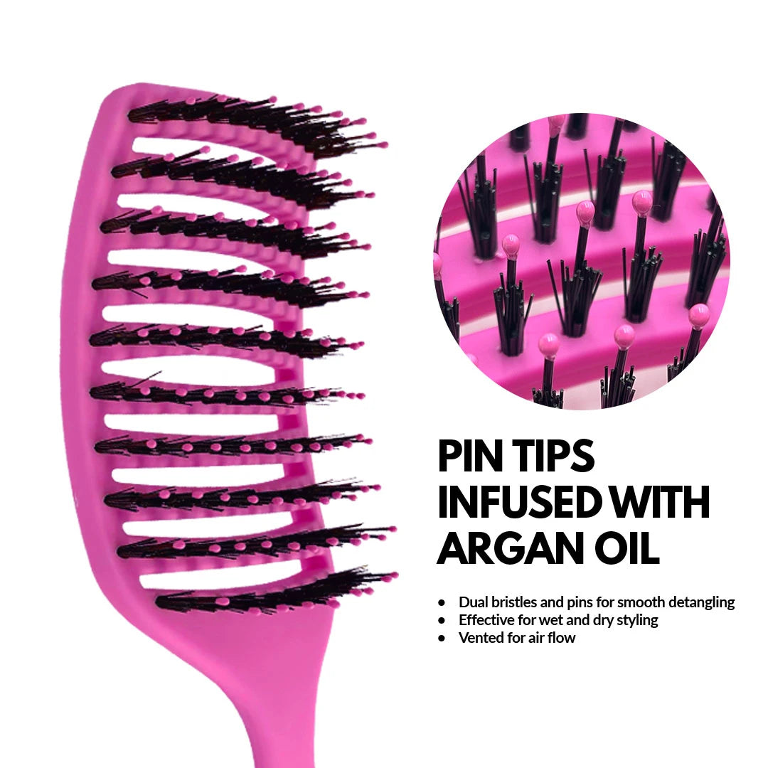 Veaudry - myDetangler Pro - Pink Detangling Brush