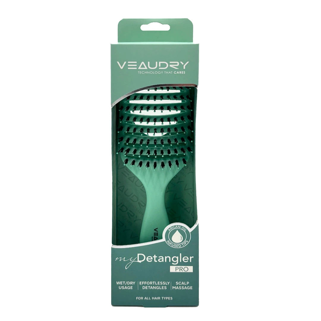 Veaudry - myDetangler Pro - Teal Detangling Brush