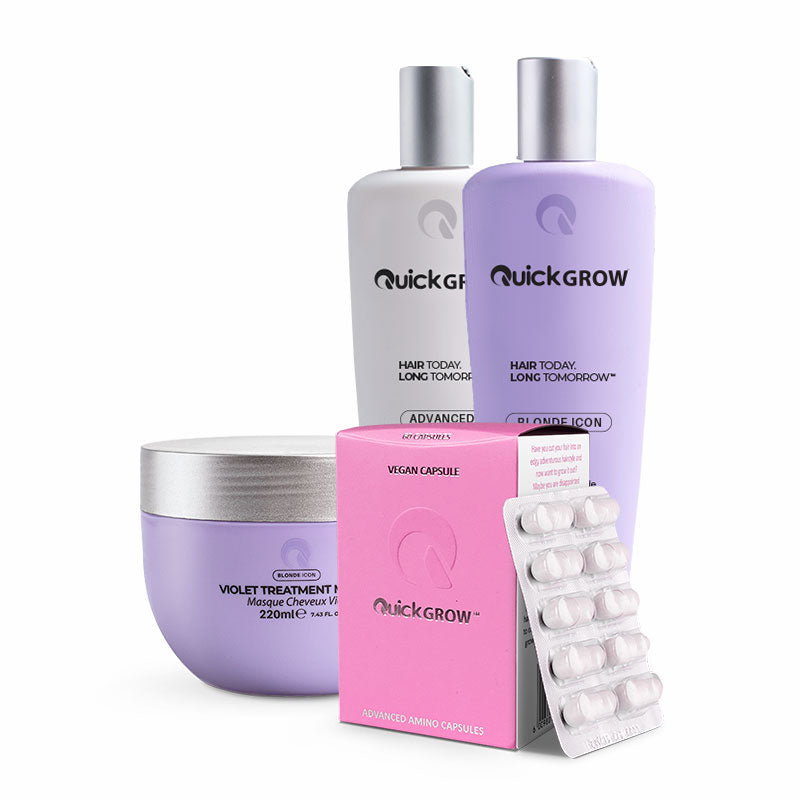 QUICK GROW - Blonde Icon - Masque & Capsules Combo