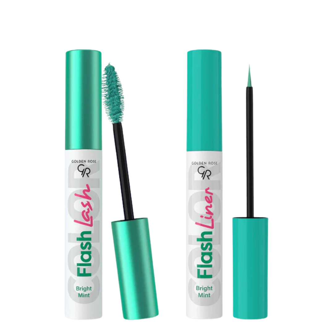 Golden Rose - Flash Lash and Liner Duo - Bright Mint