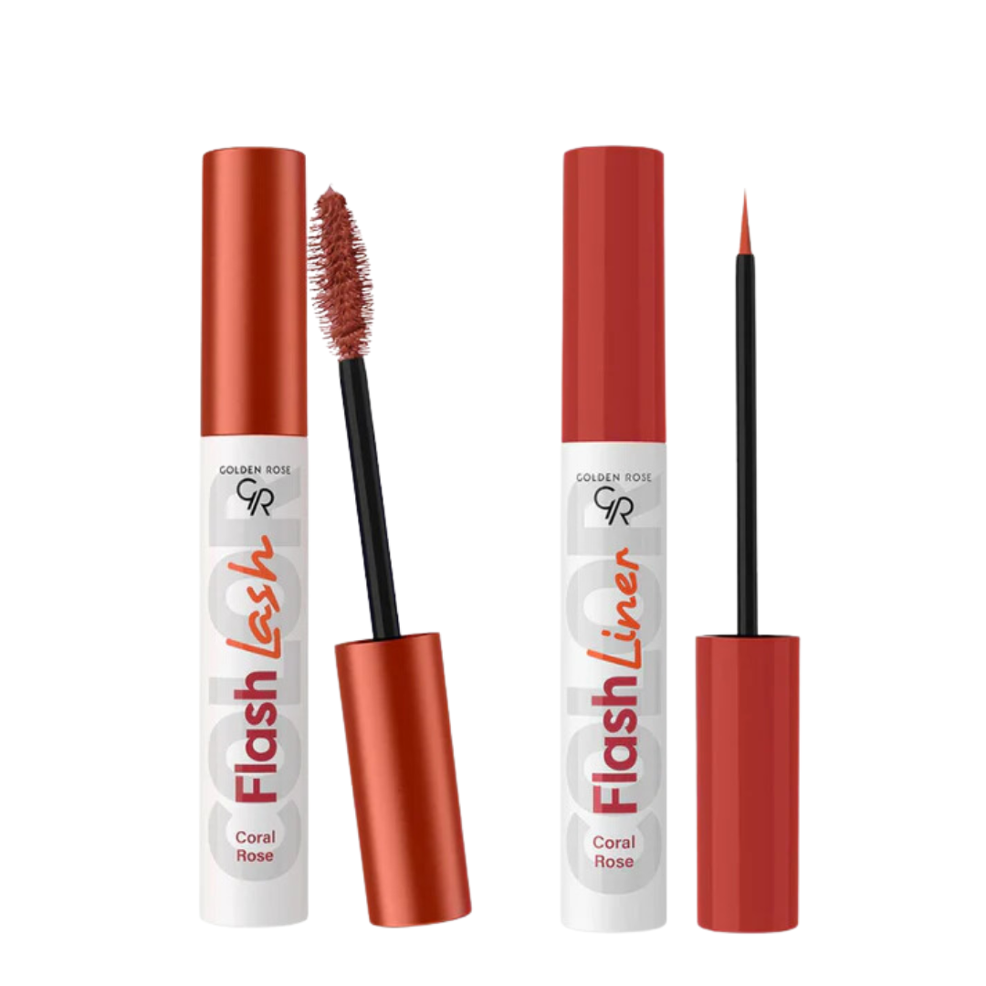 Golden Rose - Flash Lash and Liner Duo - Coral Rose