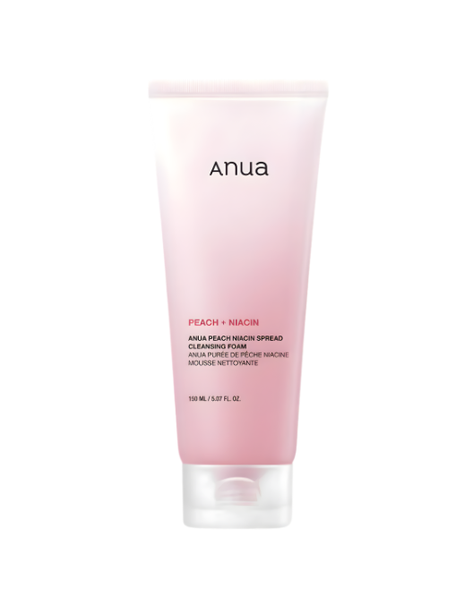 K Beauty - Anua Peach Niacin Spread Cleansing Foam (150ml) - Glow Wash