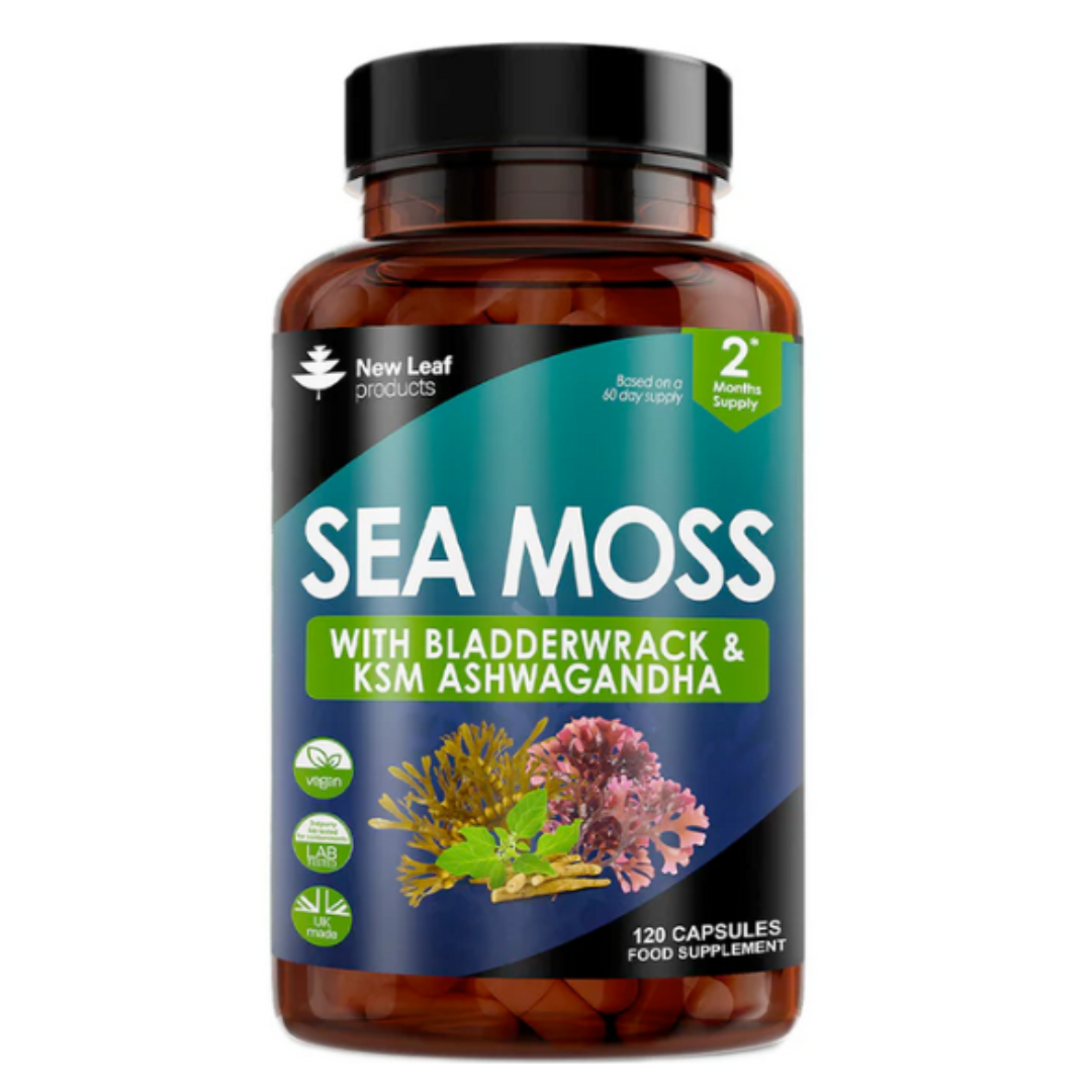 New Leaf - Sea Moss, Bladderwrack, and KSM Ashwagandha - 2 Month Supply