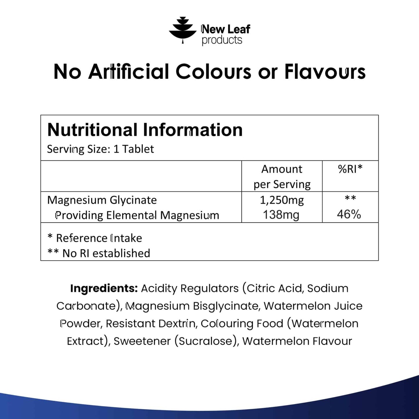 New Leaf - Magnesium Effervescent 60 Servings
