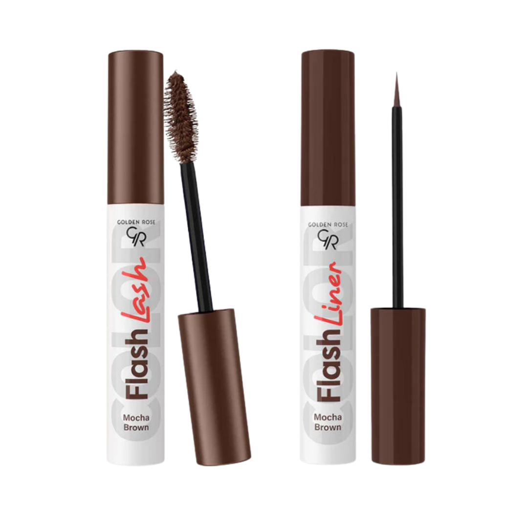 Golden Rose - Flash Lash and Liner Duo - Mocha Brown