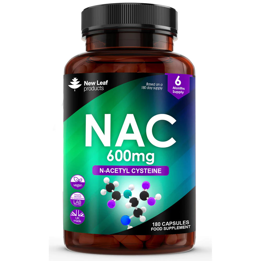 New Leaf - NAC N-Acetyl-Cysteine 600mg - 6 Months Supply