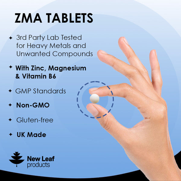 New Leaf - ZMA Tablets with Zinc & Magnesium 3 Months Supply