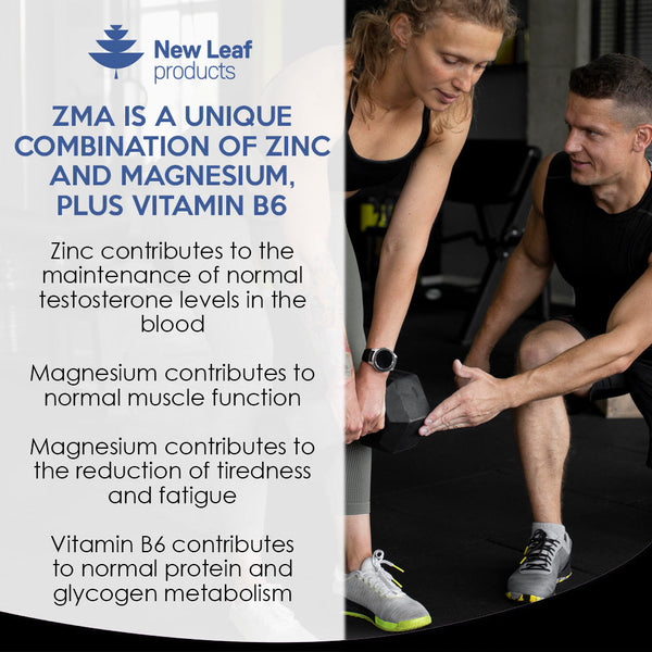 New Leaf - ZMA Tablets with Zinc & Magnesium 3 Months Supply