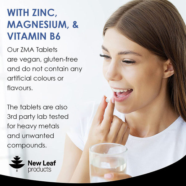 New Leaf - ZMA Tablets with Zinc & Magnesium 3 Months Supply