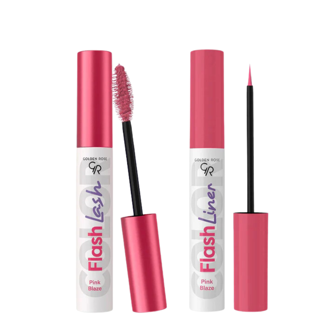 Golden Rose - Flash Lash And Liner Duo - Pink Blaze