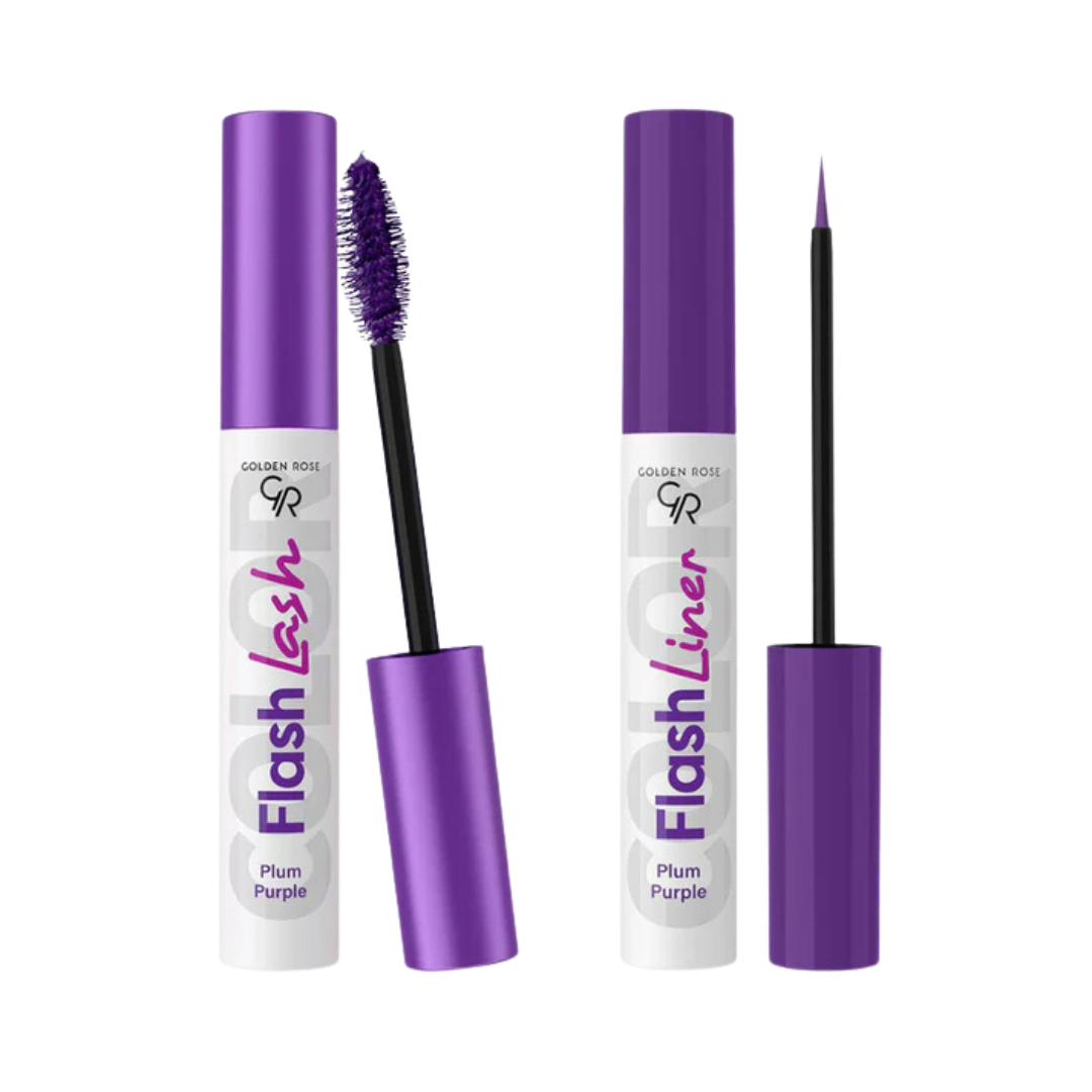 Golden Rose - Flash Lash and Liner Duo - Plum Purple