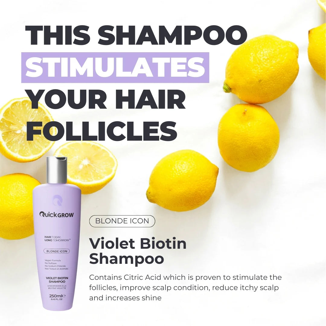 Quick Grow - Blonde Icon Violet Shampoo 250ml