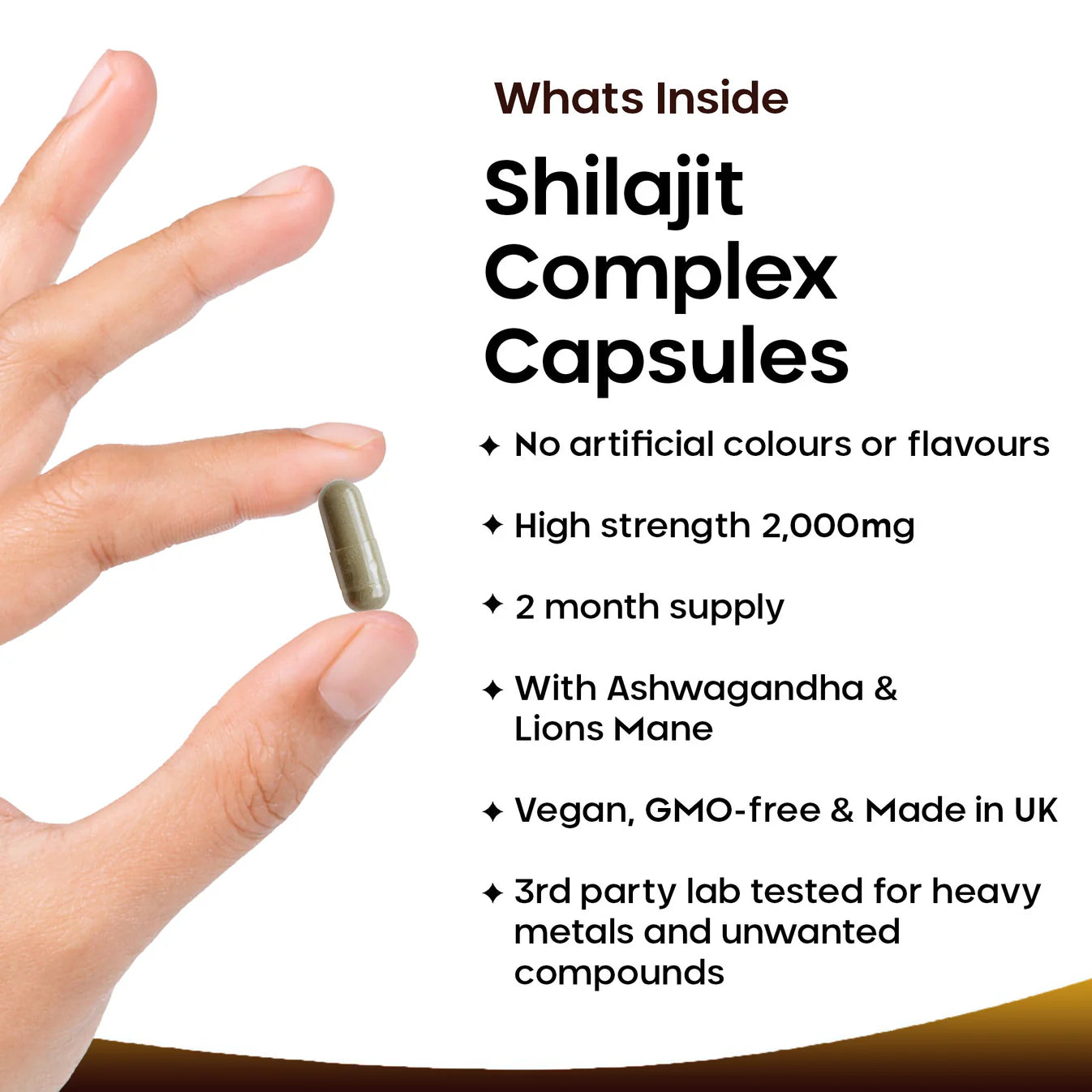 New Leaf - Shilajit Complex + Ashwagandha & Lions Mane - 2 Months Supply