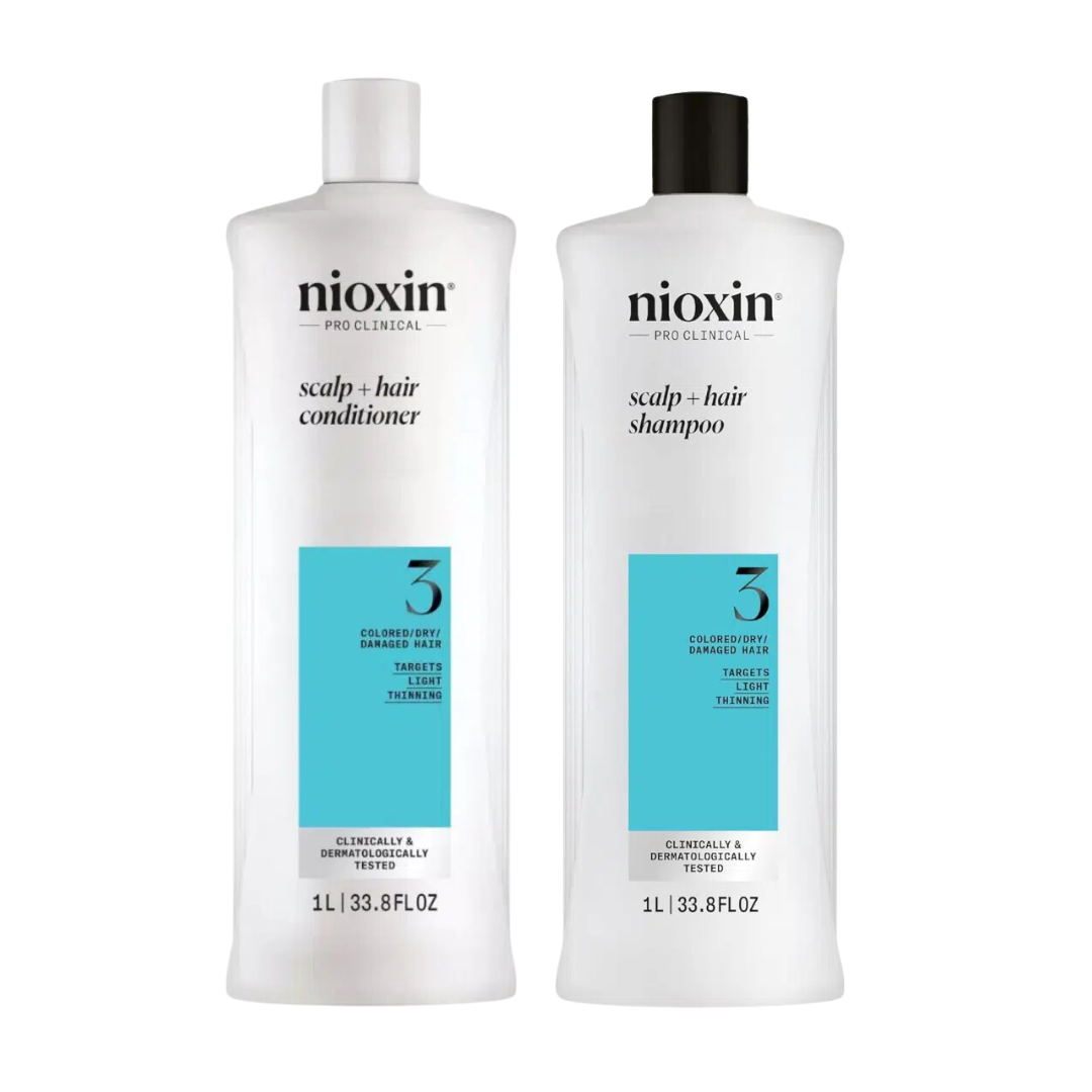 Nioxin System 3 Shampoo And Conditioner 1000ml Bundle