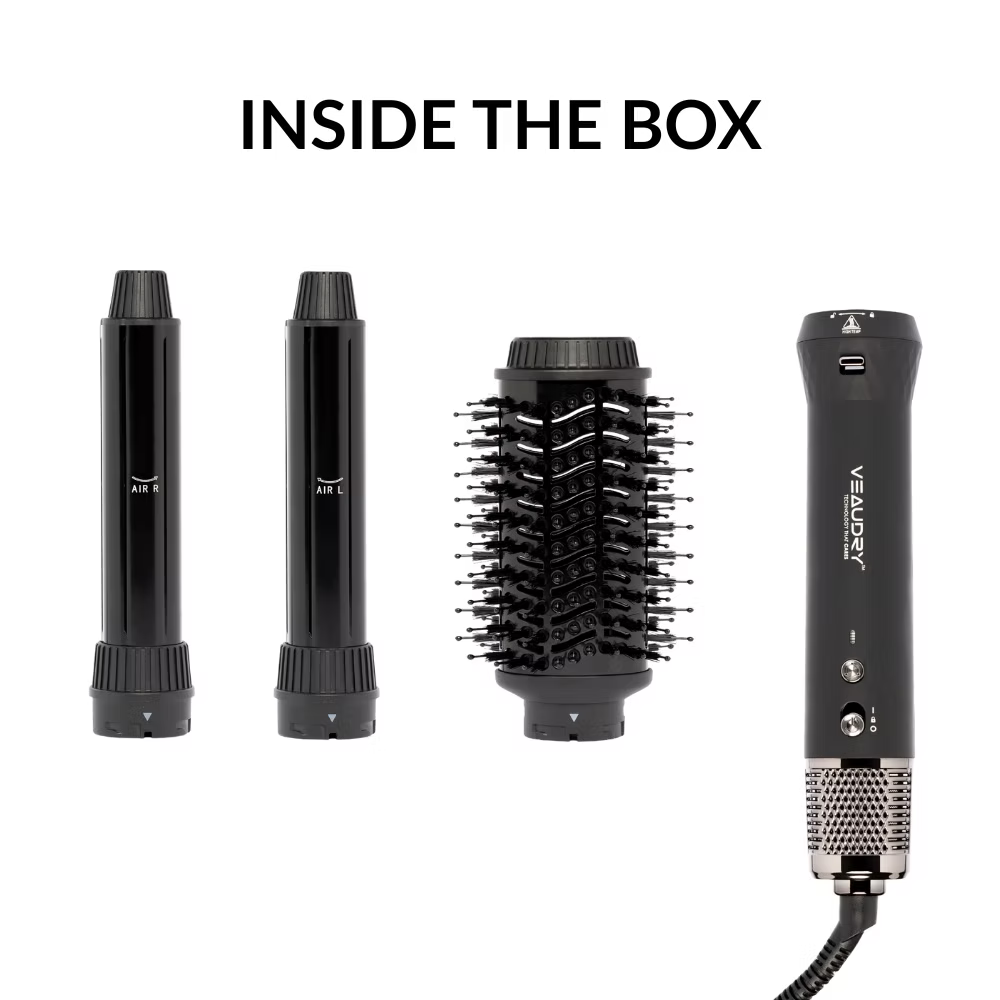 Veaudry - myAirStyler 2‑in‑1 Hot Brush & Air Curler