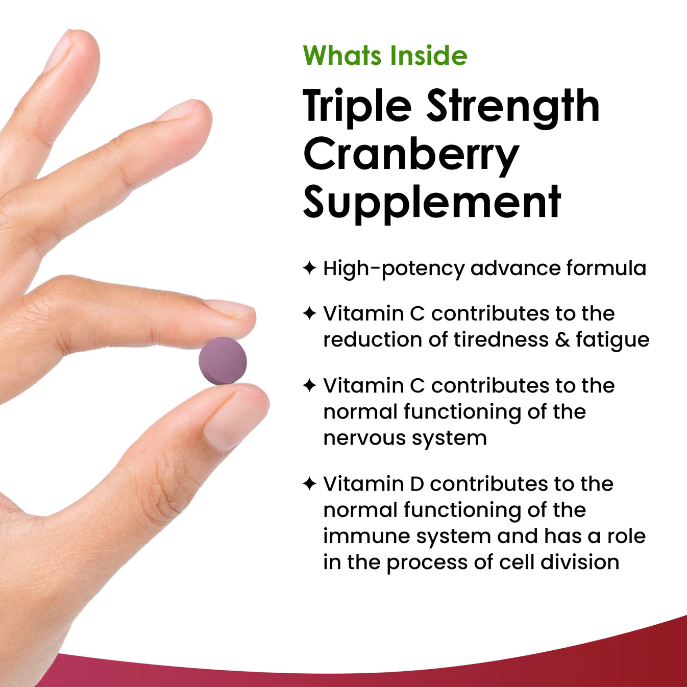 Cranberry Tablets Triple Strength 30,000mg (2 Month Supply)