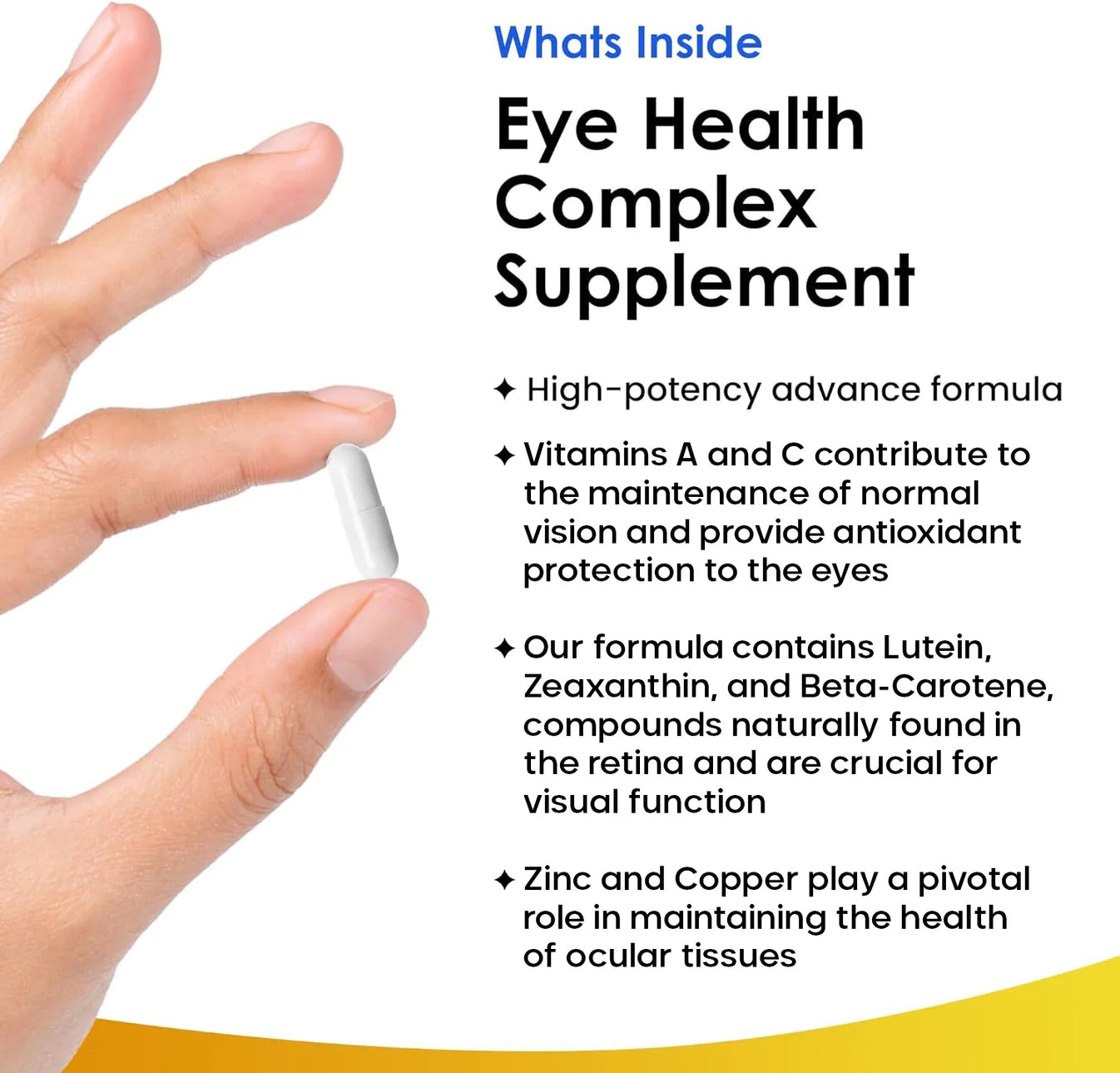 Eye Health Complex - Lutein & Zeaxanthin supplement enriched