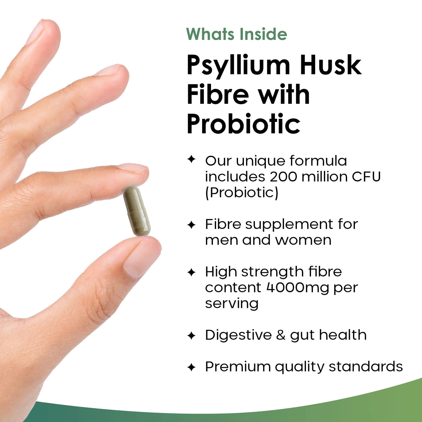 Fibre Supplement 4000mg Psyllium Husk with Probiotic - High