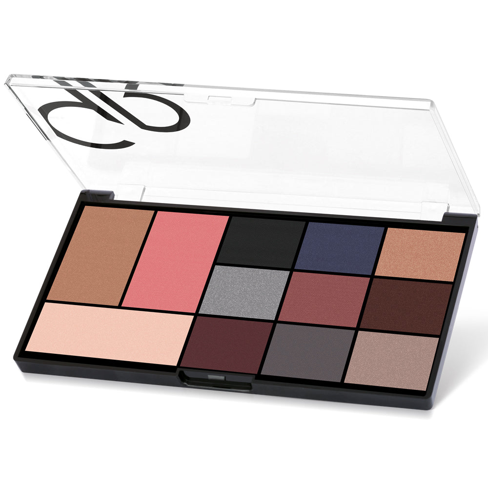 Golden Rose City Style Face & Eye Palette - Smokey - KolorzOnline