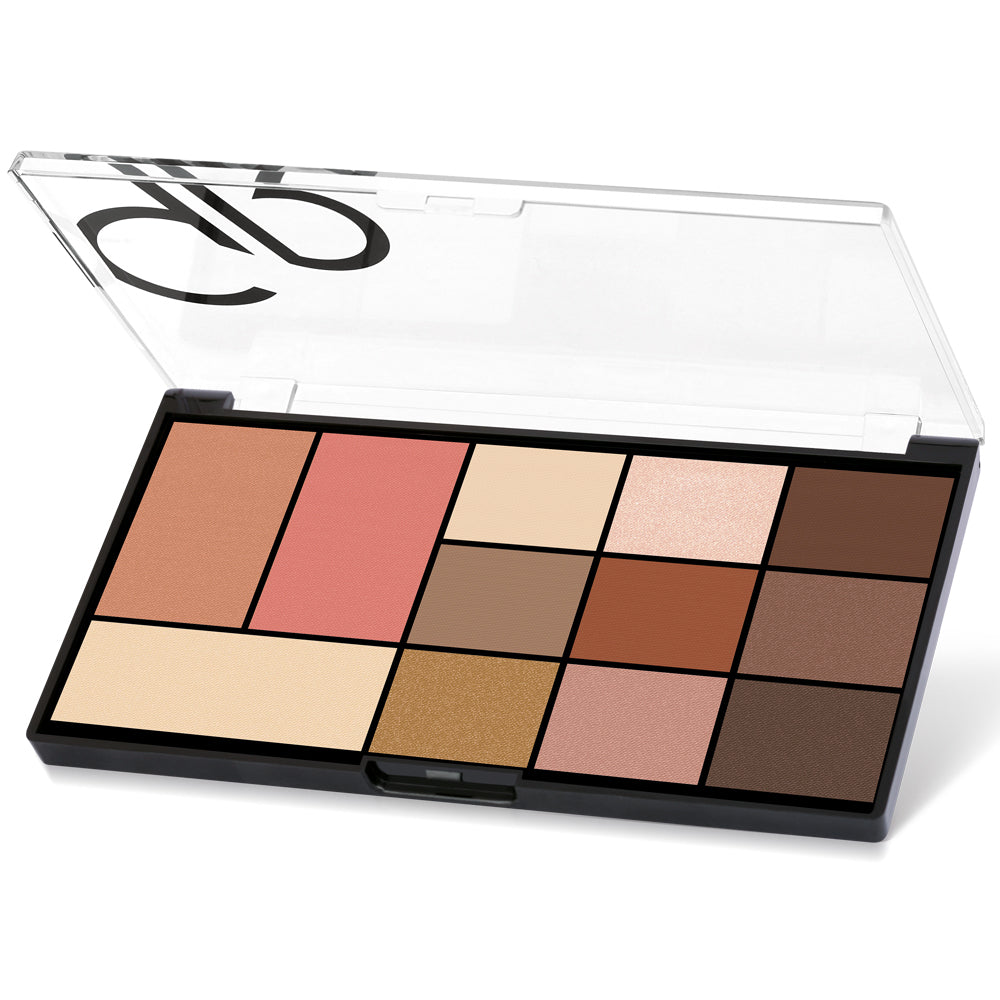 Golden Rose City Style Face & Eye Palette - Warm Nude - KolorzOnline