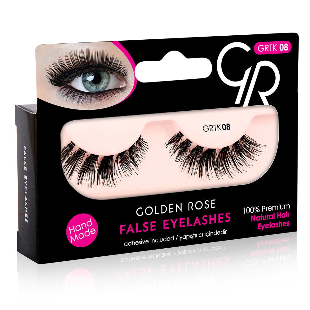 Golden Rose False Eyelashes #08 - KolorzOnline