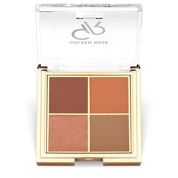Golden Rose - Quattro Eyeshadow Palette - Red Brick