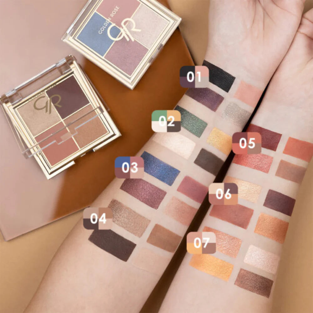 Golden Rose - Quattro Eyeshadow Palette - Royal Jungle