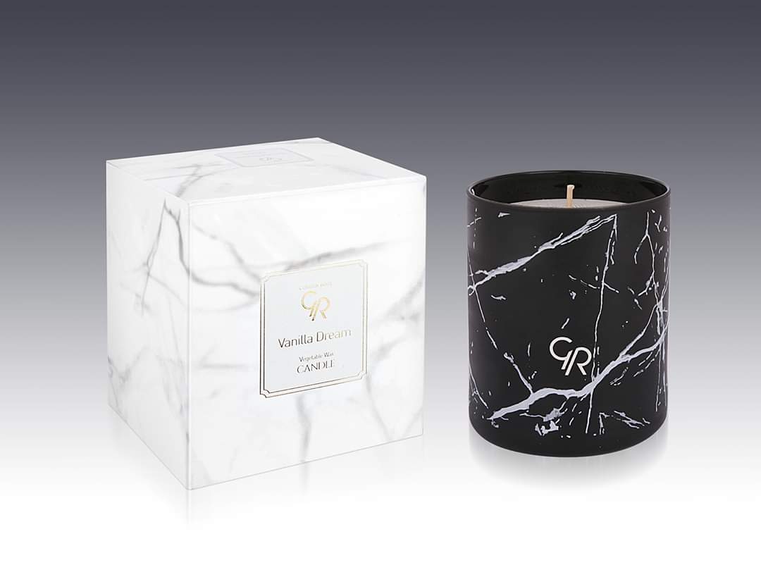 Golden Rose Vegetable Wax Candle - Vanilla Dream - KolorzOnline