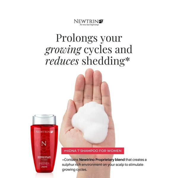 Hair Growth Set: Newtrino - mtDNA 7 Twin Pack & Capsules for