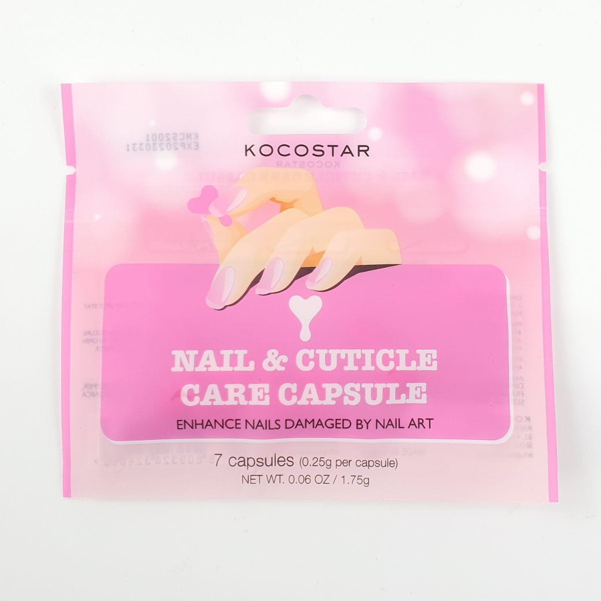 KOCOSTAR CAPSULE MASKS NAIL AND CUTICLE 7 CAPSULES - skin
