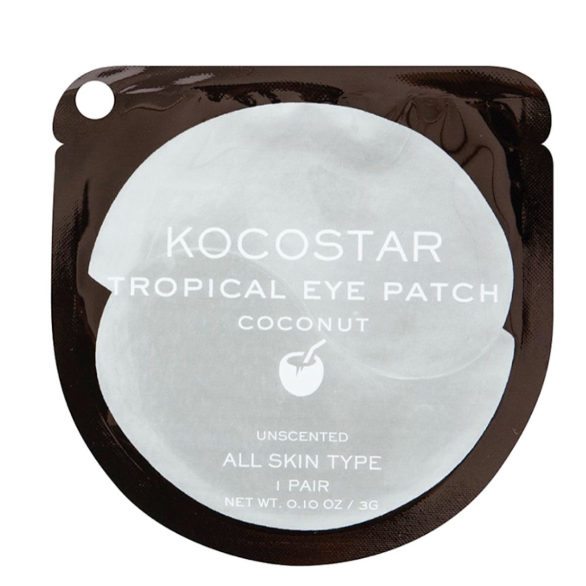 KOCOSTAR TROPICAL EYE PATCH COCONUT SINGLE - skin care