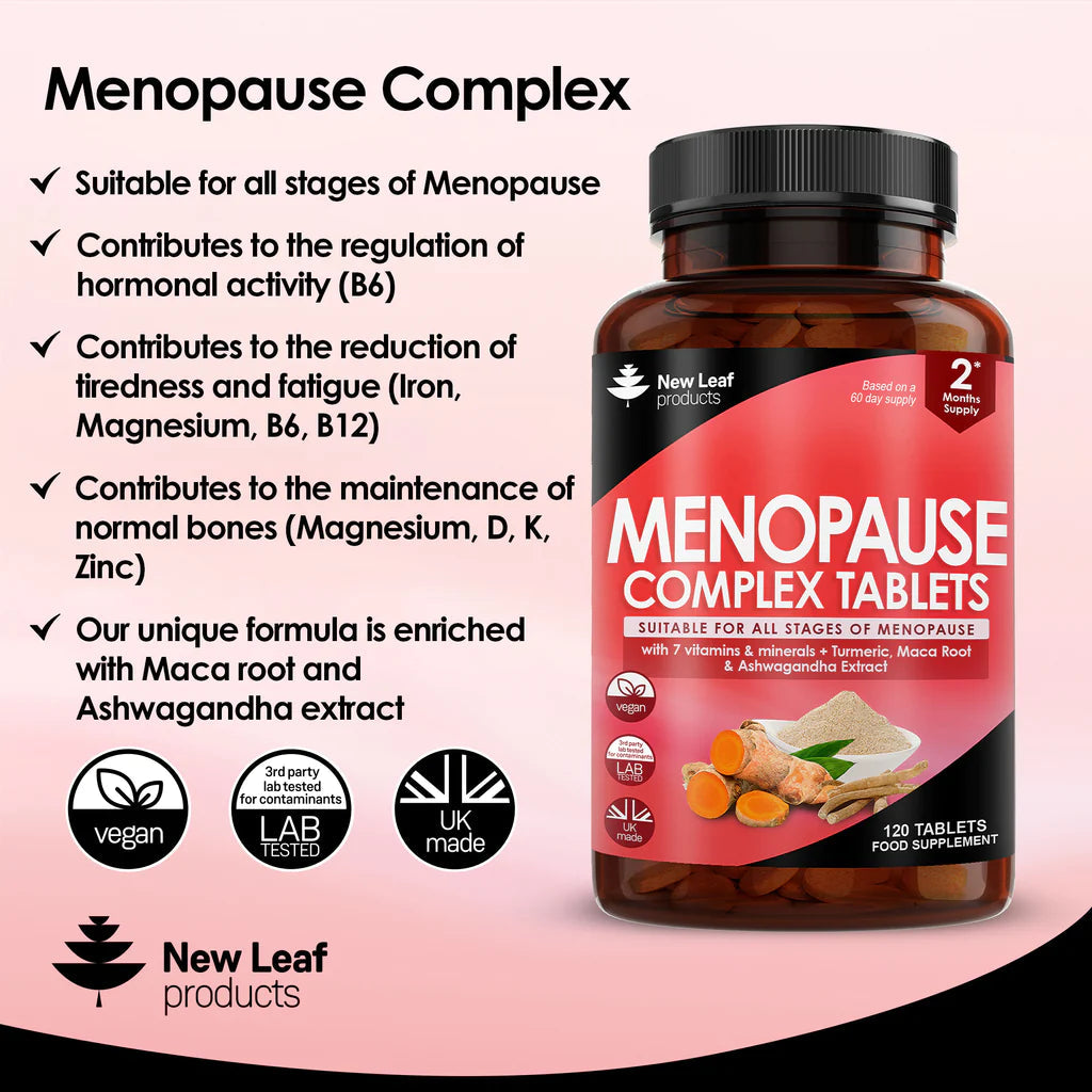 Menopause Complex - With Turmeric Aswhagandha & Maca Extract