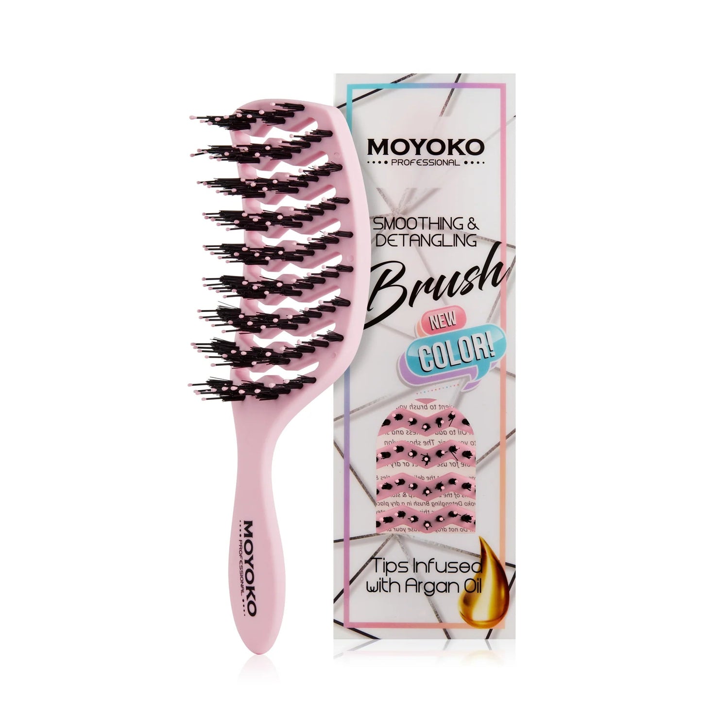 Moyoko - Detangling Brush - Pastel Pink