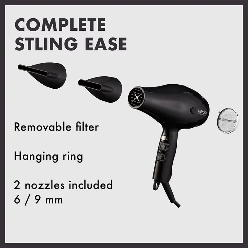 Moyoko - E8 Hairdryer - Black
