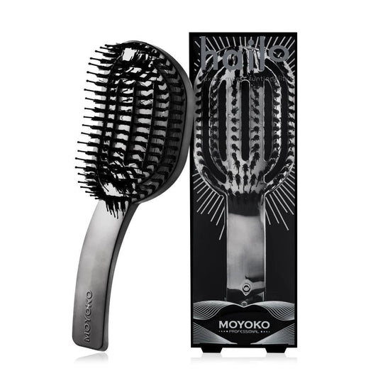 Moyoko - Hailo Detangling Brush - Gun Chrome