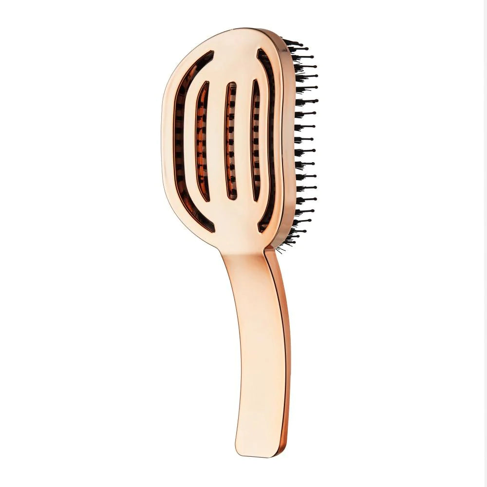 Moyoko - Hailo Detangling Brush - Rose Gold Chrome