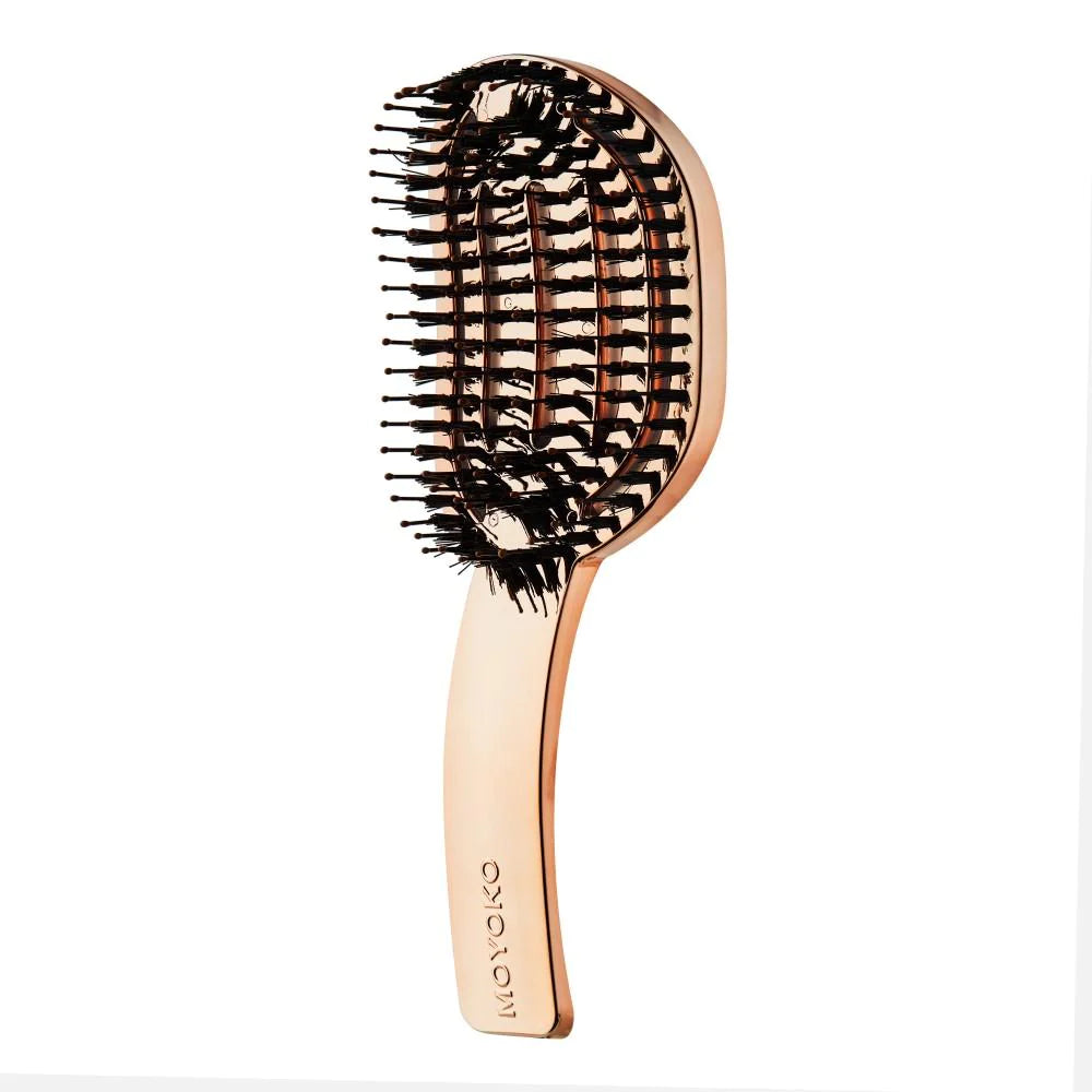 Moyoko - Hailo Detangling Brush - Rose Gold Chrome