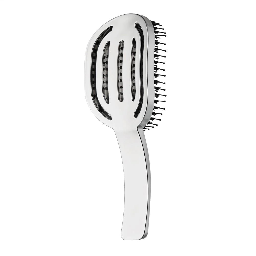 Moyoko - Hailo Detangling Brush - Silver Chrome