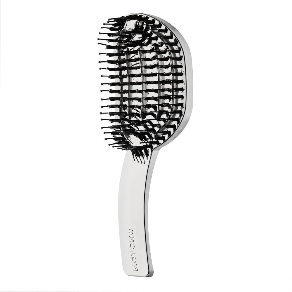 Moyoko - Hailo Detangling Brush - Silver Chrome
