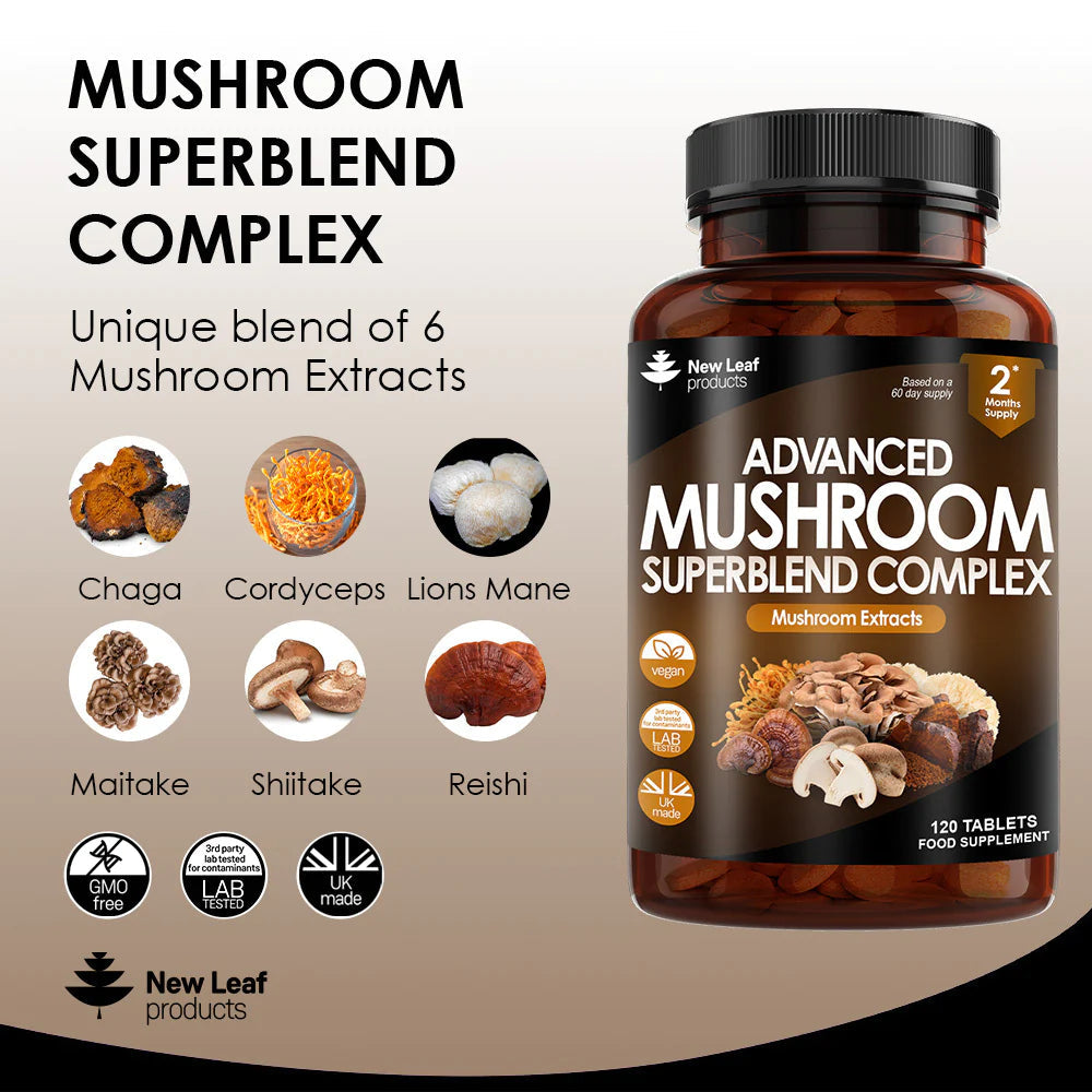 Mushroom Complex - Superblend Of 6 Mushroom Extracts