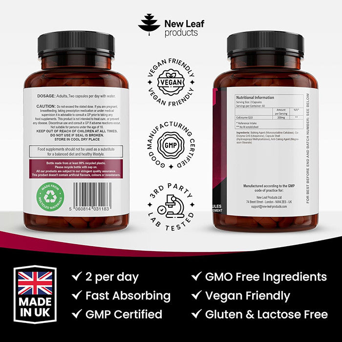 New leaf - coQ10 Supplements 2 Months Supply