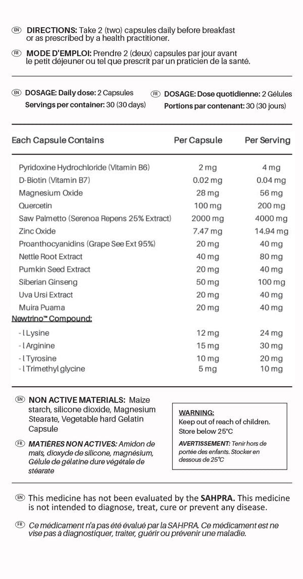 Newtrino Capsules - nDNA 8 Capsules for Men